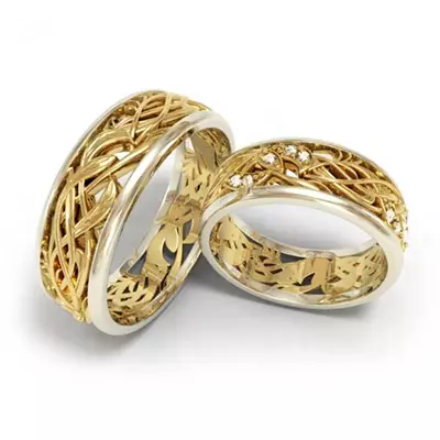 Slavic Wedding Rings (35 mga larawan): Mga modelo ng kasal na may mga simbolo ng Slavic at may kasal, mga panuntunan ng kanilang suot 3170_28