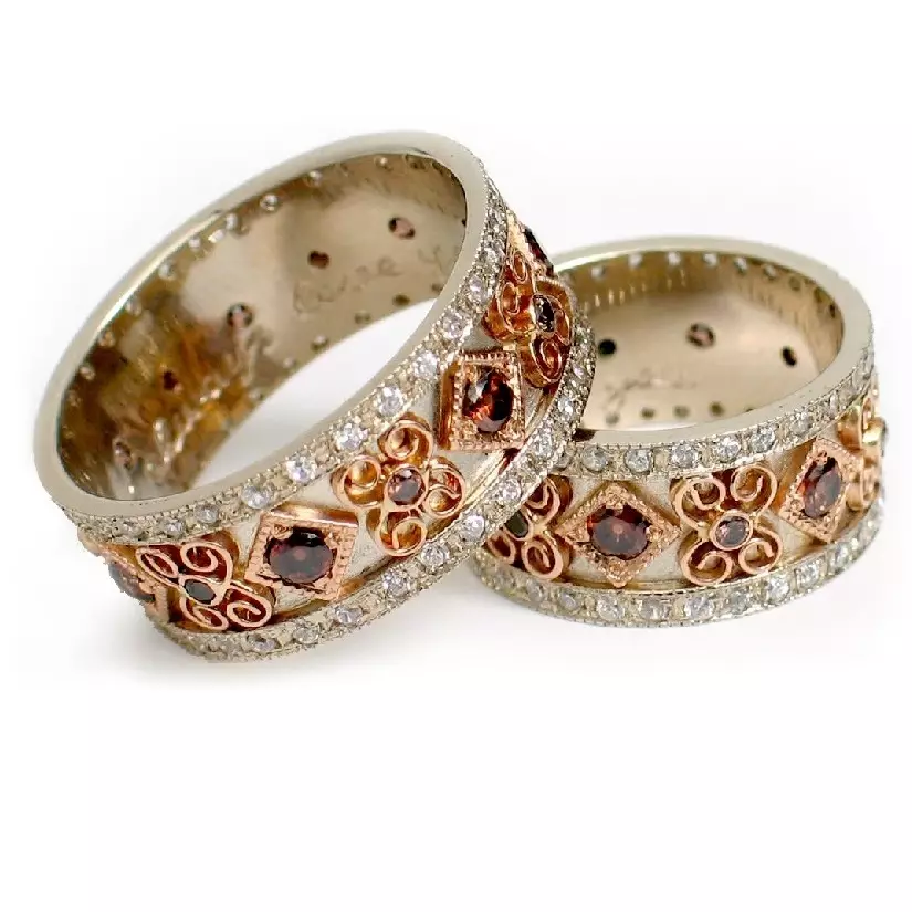 Slavic Wedding Rings (35 mga larawan): Mga modelo ng kasal na may mga simbolo ng Slavic at may kasal, mga panuntunan ng kanilang suot 3170_29