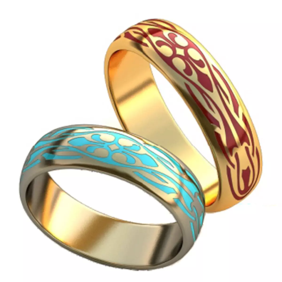 Golden Wedding Rings (110 mga larawan): Magkano ang mga produkto ay gawa sa dilaw na ginto ginintuang edad 3171_104