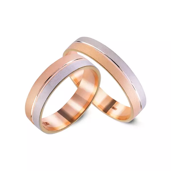Златни венчални прстени (110 фотографии): Колку производи се направени од жолто златно златно доба 3171_21