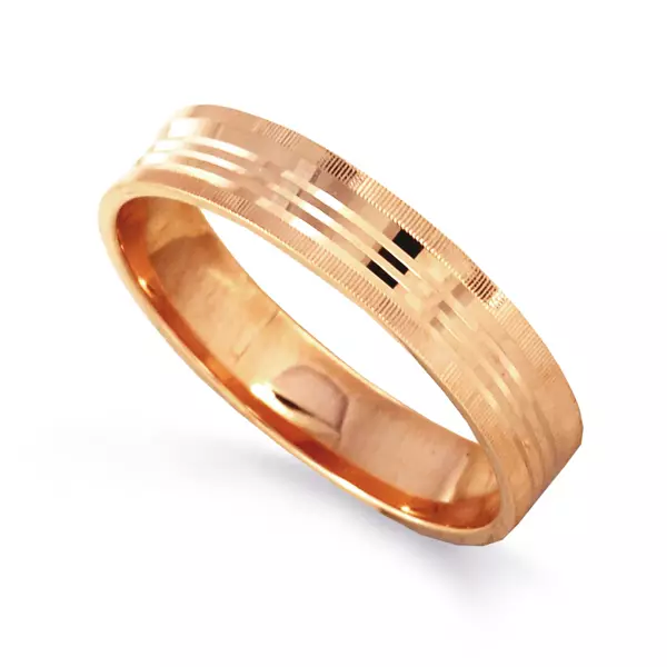 Златни венчални прстени (110 фотографии): Колку производи се направени од жолто златно златно доба 3171_22