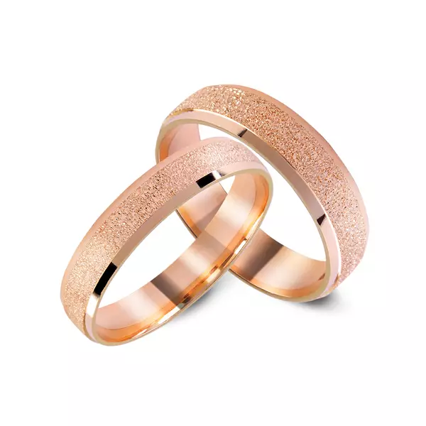 Златни венчални прстени (110 фотографии): Колку производи се направени од жолто златно златно доба 3171_23