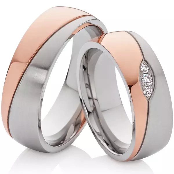 Gouden Wedding Rings (110 foto's): Hoefolle produkten binne makke fan giele gouden leeftyd 3171_35
