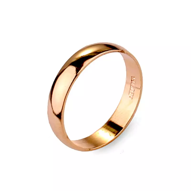 Златни венчални прстени (110 фотографии): Колку производи се направени од жолто златно златно доба 3171_58