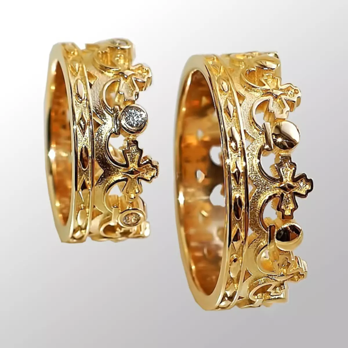 حلقه های عروسی طلایی (110 عکس): چقدر محصولات از زرد طلایی طلایی ساخته شده اند 3171_65