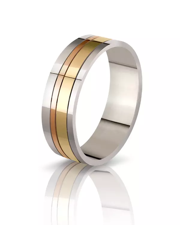 แหวนแต่งงานทองคำ (110 รูป): ผลิตภัณฑ์ที่ทำจากทองคำสีเหลืองทองคำ 3171_77