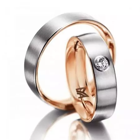 แหวนแต่งงานทองคำ (110 รูป): ผลิตภัณฑ์ที่ทำจากทองคำสีเหลืองทองคำ 3171_87