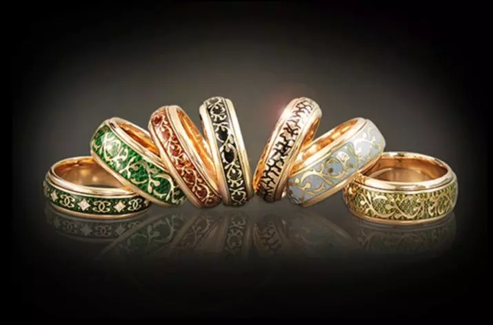 Златни венчани прстенови (110 фотографија): Колико производа је направљено од жутог златног злата 3171_89