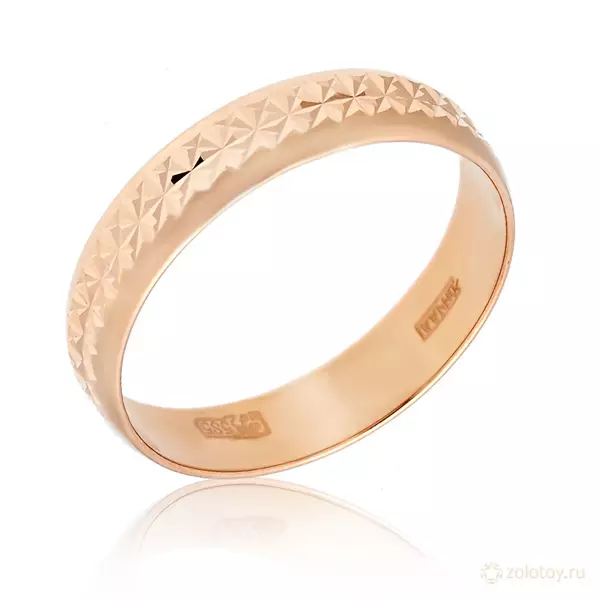 Golden Wedding Rings (110 foto's): Hoeveel produkte is gemaak van geel goud goue era 3171_95