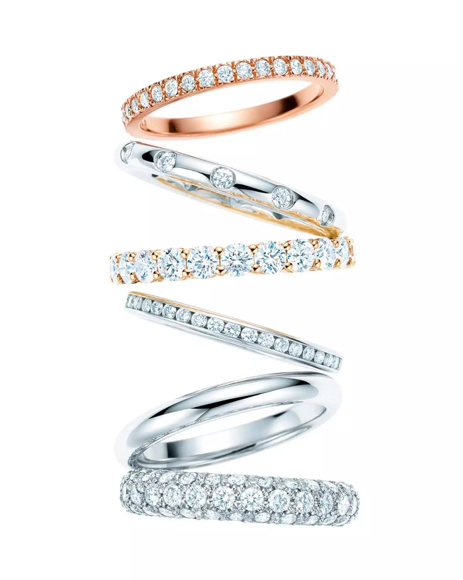 Dizajnerski vjenčani prstenovi (66 fotografija): Dizajn modela svadbenih par bez kamenja i sa kamenjem iz svjetskih brendova 3174_42