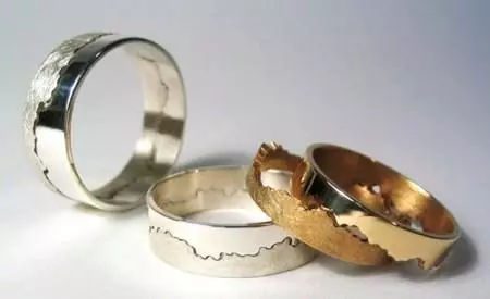 Inele duble de nunta (41 fotografii): inel de nunta pentru femei pe un deget si alte modele 3177_24