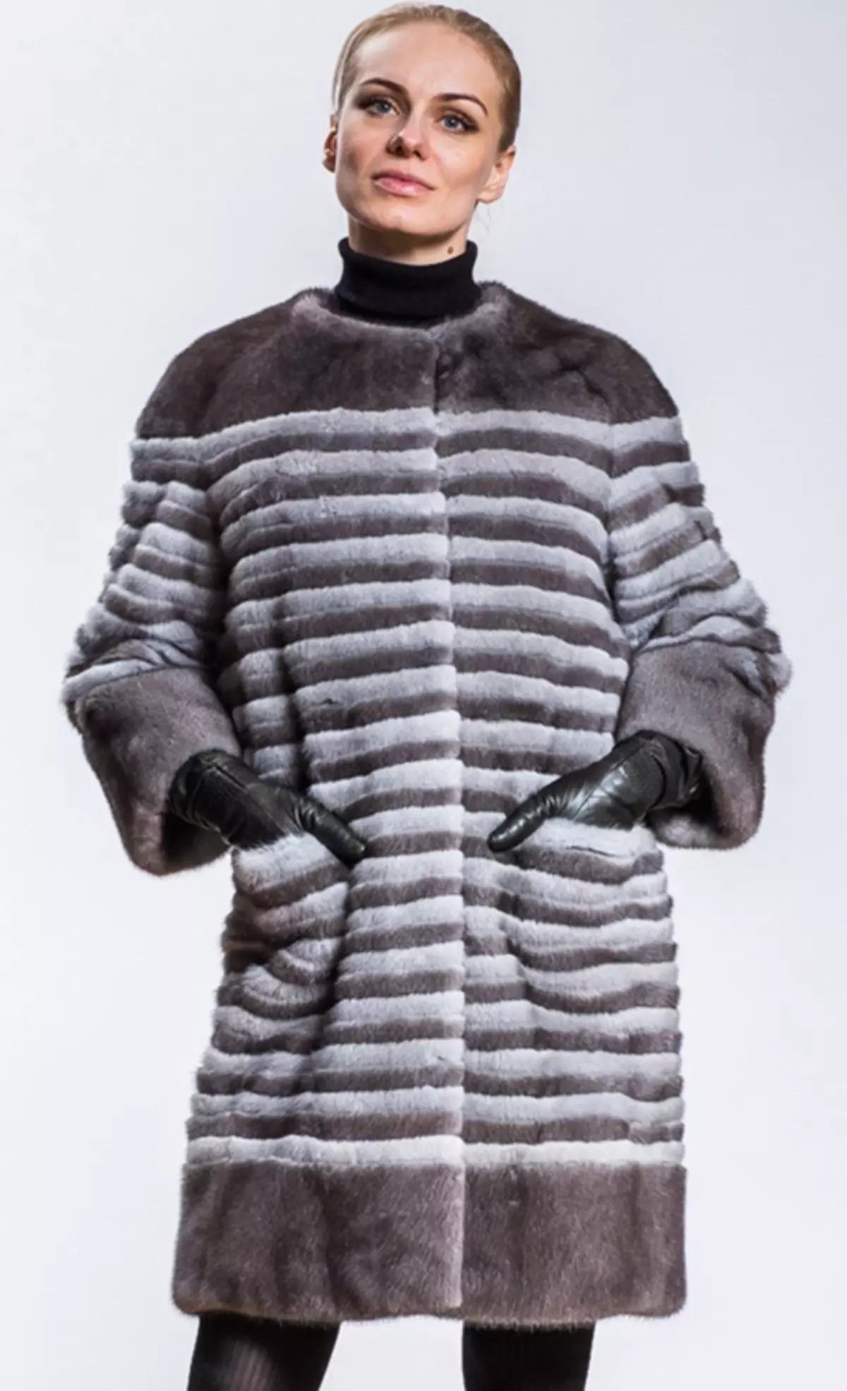 Lupe-Fur-Mäntel (45 Fotos): Modelle aus verschiedenen Pelz aus Tatiana-Magnical, Bewertungen 324_17