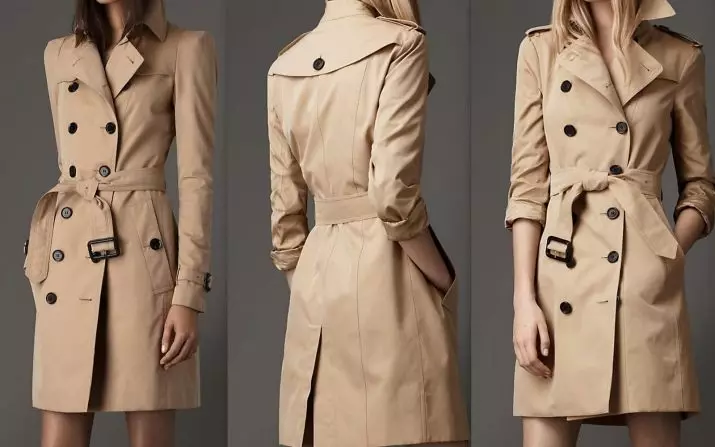 Burberry Coat (80 argazki): Emakumeen eredua Brit eta beste batzuk Barberry 327_48