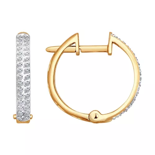 Diamant-Ohrringe (147 Fotos): Wie kann man Goldnelken mit Saphiren auswählen, wie man Gegenstände mit Smaragden säubert 3301_28