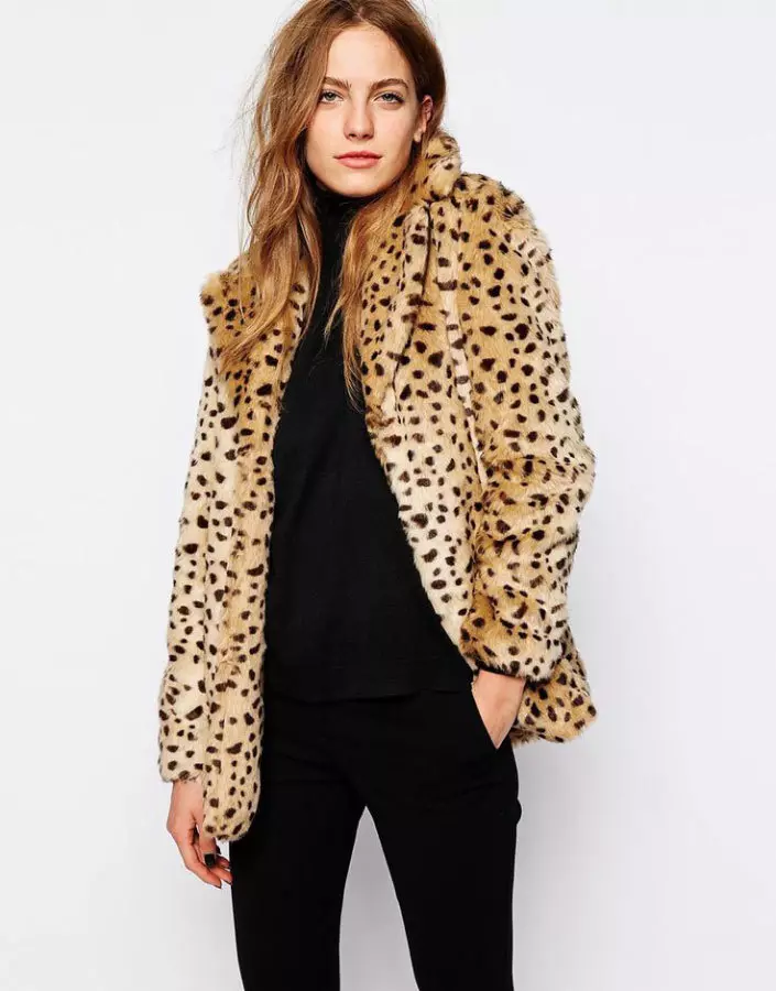Manteau de fourrure léopard (46 photos): modèles avec imprimé léopard et fourrure léopard 330_24