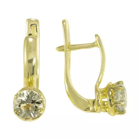 ગોલ્ડ earrings (137 ફોટા): ફેશન earrings 2021 મોતી અને પીળા સોના સાથે સ્ત્રીઓ માટે બિલાડીઓ, રિંગ્સ, પતંગિયા અને નાક સ્વરૂપમાં 3317_57