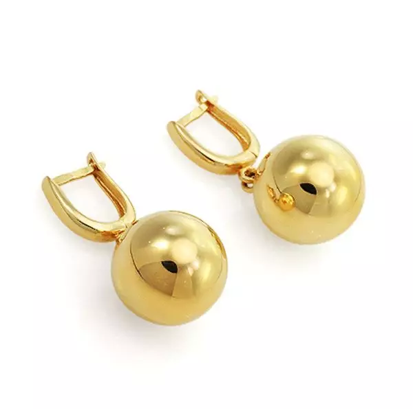 Arracades d'or sense pedres (48 fotos): models sense insercions, tipus de pendents d'or groc sense pedres 3325_9