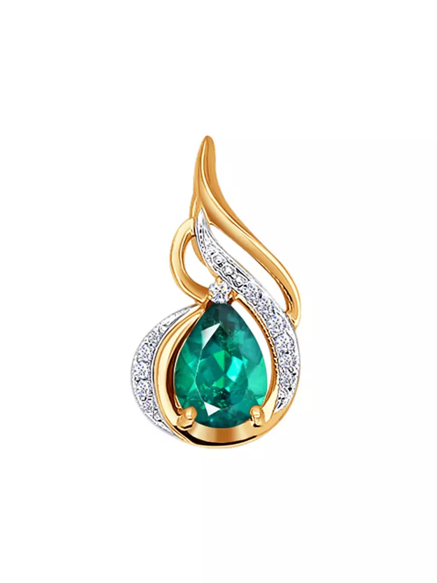 Mga ariyos nga adunay esmeralda (75 Mga Litrato): Bulawan ug Silver, Emerald Earrings nga adunay mga diamante 3329_54