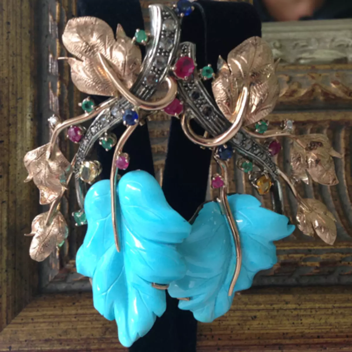 Earringen mei turquoise (86 foto's): modellen yn goud en sulveren, stijlvol ilveren earringen mei natuerlike turquoise 3335_32