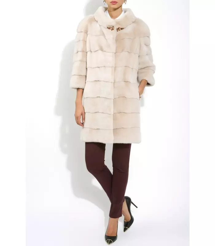 Fellicci Fur Coats (42 foto): WHO produsen felinberg model, ulasan 335_24