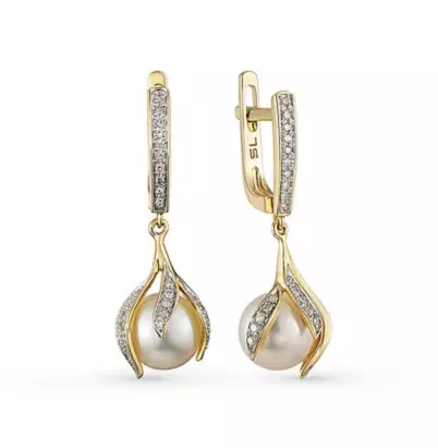 સોનું ઢોળ earrings (62 ચિત્રો): ગિલ્ડીંગ સાથે ચાંદીના મોડેલ્સ, ટર્કીથી ચાંદીના earrings 3409_35