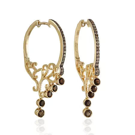 સોનું ઢોળ earrings (62 ચિત્રો): ગિલ્ડીંગ સાથે ચાંદીના મોડેલ્સ, ટર્કીથી ચાંદીના earrings 3409_56