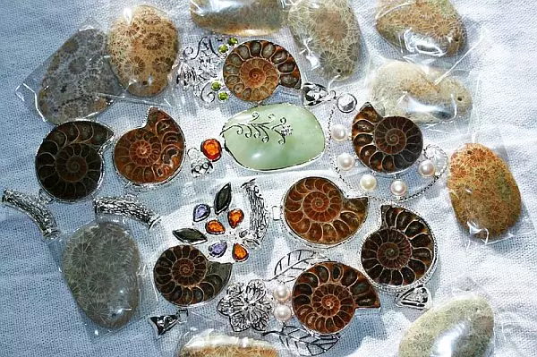Ammonite (28 nga litrato): salamangka, pag-ayo ug uban pang mga kabtangan sa bato. Asa ko makit-an? 3414_28