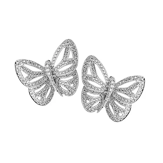 Butterfly earrings (41 photos): what to wear and whom the models are suitable in the form of butterflies 3417_16