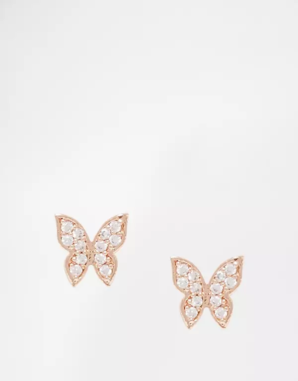 蝶のイヤリング（41枚の写真）：摩耗する方法とモデルが蝶の形で適しているのか 3417_8
