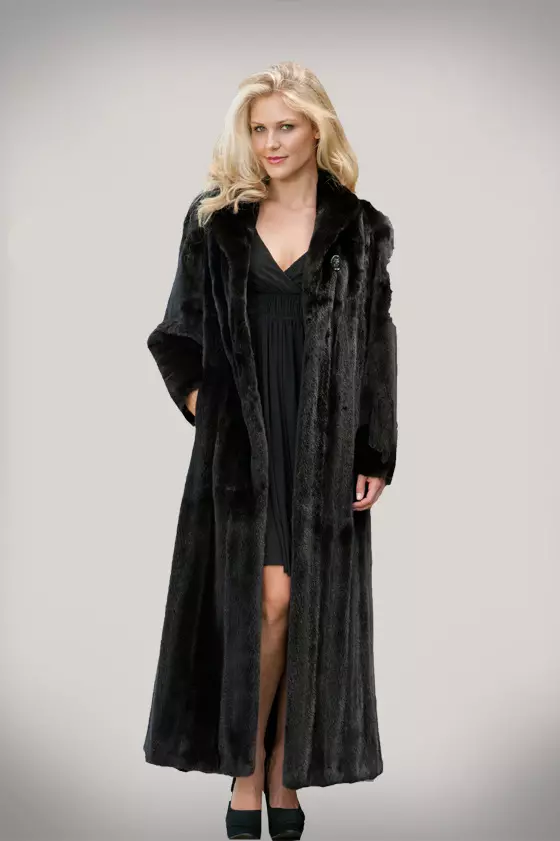 Long fur coats (34 photos): Fur model in the floor, how to wear 341_4