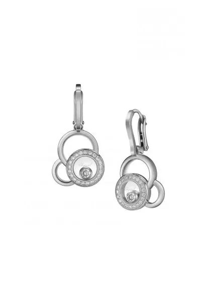 સફેદ સોનું earrings (85 ફોટા): નીલમ સાથે મોડેલ્સ, earrings મોતી સાથે અને પત્થરો વગર દબાણ કરે છે 3431_68