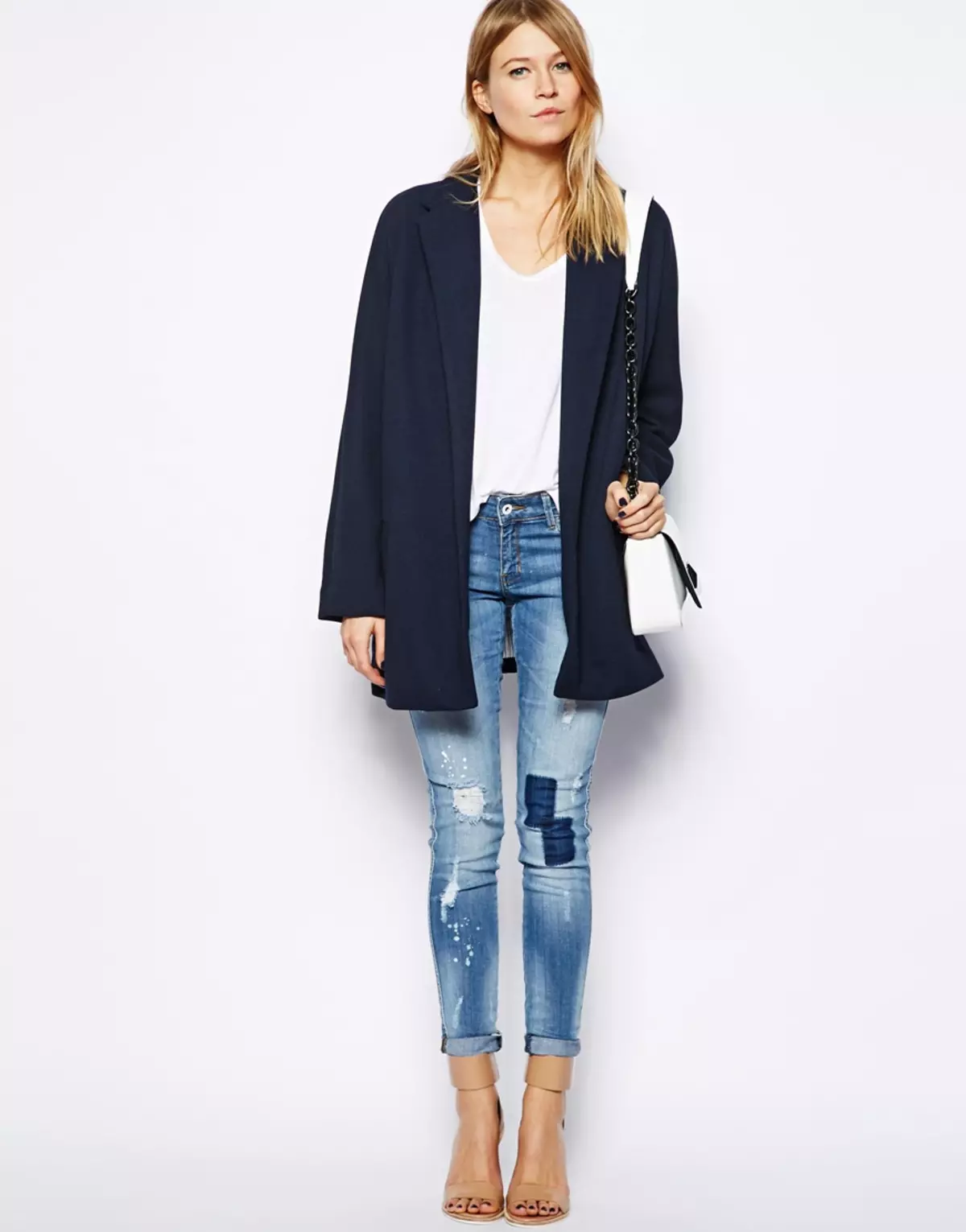 Coat-boyfriend (80 şəkil): Male stil Boyfriend bir qadın palto geymək nə 343_34