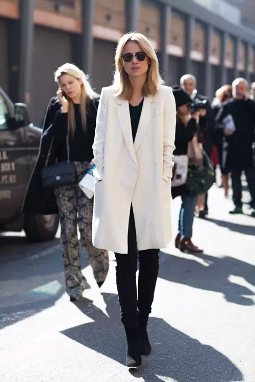 Coat-boyfriend (80 foto): cosa indossare un cappotto femminile nel ragazzo di stile maschile 343_7