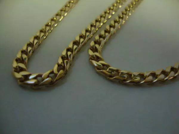 Chain Shelling (54 fotos): Weaving Golden Chain Shell no pescozo 3478_8