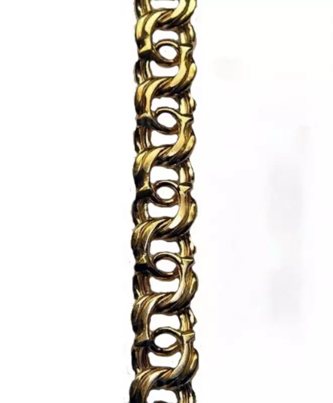Chain Emas (114 Foto): Dekorasi wadon ing gulu emas kanthi dawane 40 cm, 585 conto 40 cm, 585 conto, kepiye milih 3483_20