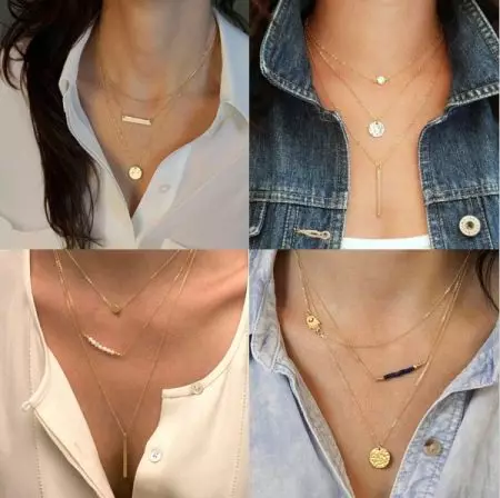 Chain size on the neck (53 photos): Table of sizes of thin long chains, how to determine the length for women 3486_31