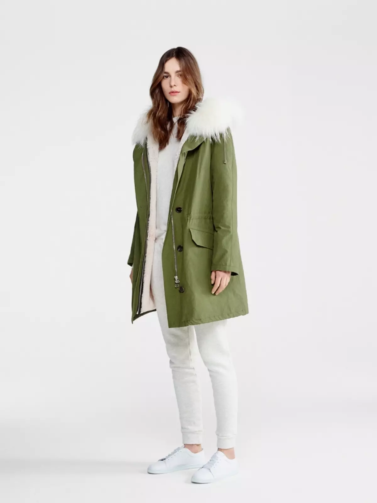 Green Park (32 photos): Women's dark green and other shades Spring and winter jacket 348_21