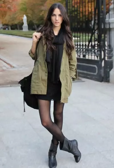 Green Park (32 Foto): Wanita Gelap Green dan Lain-lain Shades Spring dan Jaket Musim Sejuk 348_7