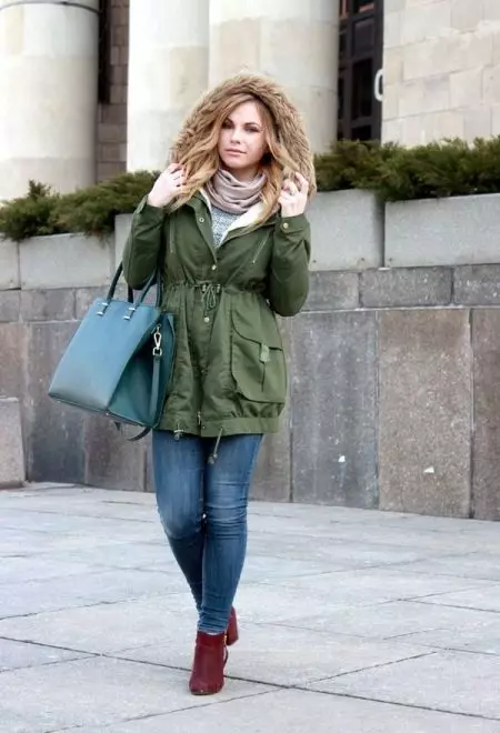 Green Park (32 photos): Women's dark green and other shades Spring and winter jacket 348_8