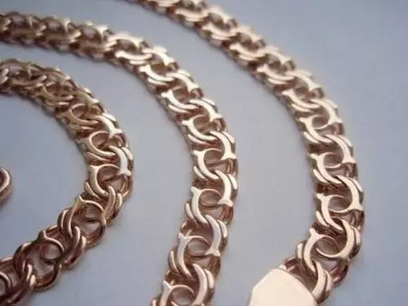 Sidro tkanje lanaca (59 slike): Weaving sidro za zlatni lanac, Double bijelog zlata Model na vratu 3494_17