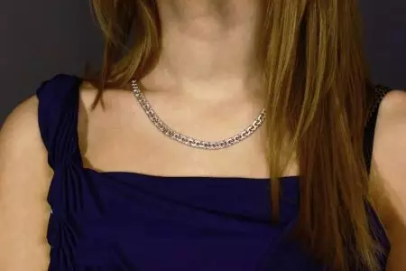 織造鏈意大利語（53張照片）：如何選擇頸部的女性的金色圖案 3501_21