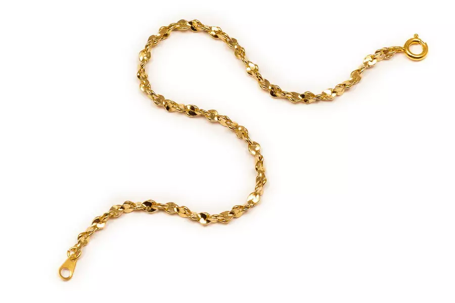 Auksinė-nėrinių grandinė (52 nuotraukos): moterų produktai, pagaminti iš aukso su audimo žibintu ir gyvatė 3506_11
