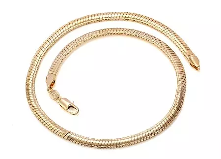 زنجیره طلایی توری (52 عکس): محصولات زنانه ساخته شده از طلا با طلای بافندگی و مار 3506_19