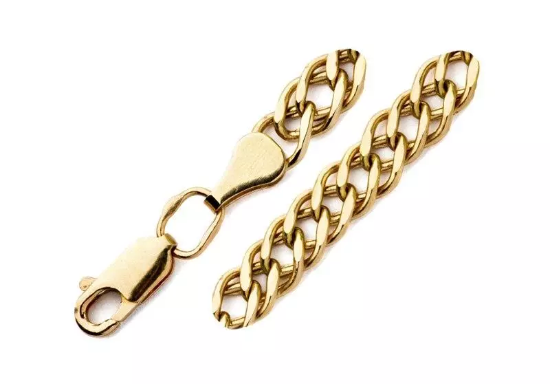 Łańcuch Golden-Lace (52 zdjęcia): Produkty damskie wykonane ze złota z tkaniem flasher i węża 3506_49