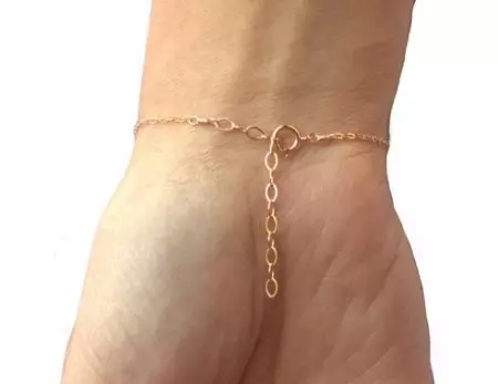 Жіноча золотий ланцюжок на руку (52 фото): модель із золота 585 проби 3508_39