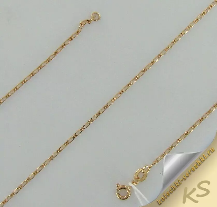 Tanki zlatni lanac (31 fotografije): Ženski modeli s šljunak ispod zlata 3509_12