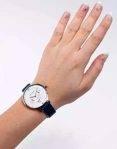 Skagen واچون (71 فوٽن): عورتن جي کلائي دانش ڏسو، Strap نگارن، Skagenis نظريه 3537_25