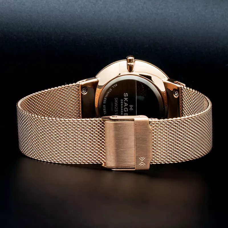 Skagen واچون (71 فوٽن): عورتن جي کلائي دانش ڏسو، Strap نگارن، Skagenis نظريه 3537_4