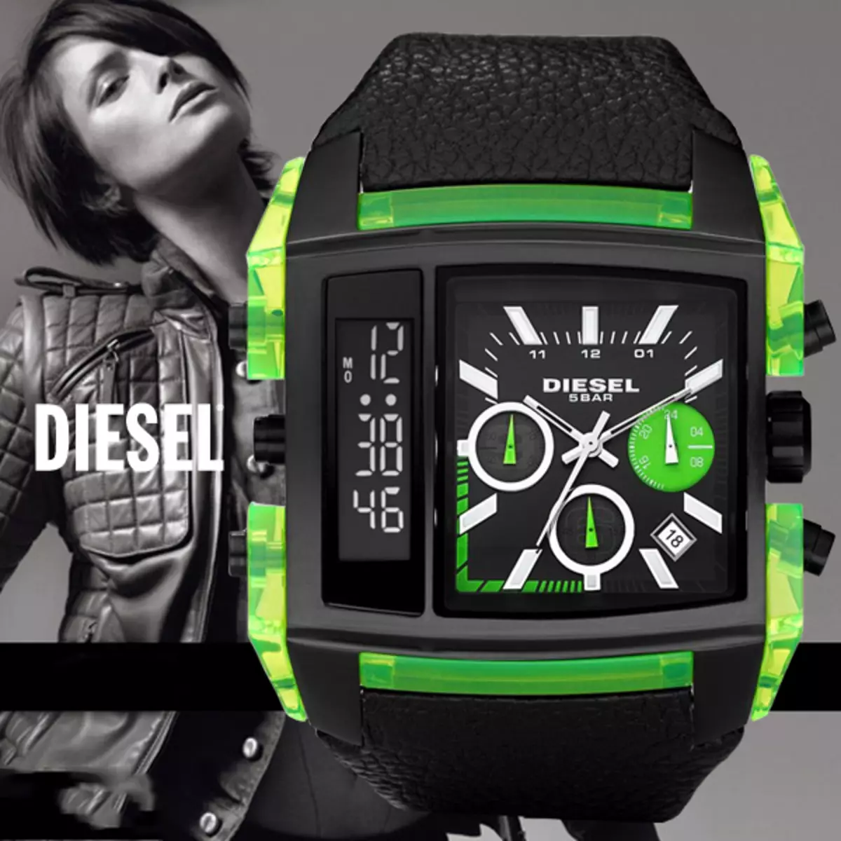 Jam diesel (59 foto): Model pemberani, dapatkan kualitas tinggi asli, produk wanita 3543_20