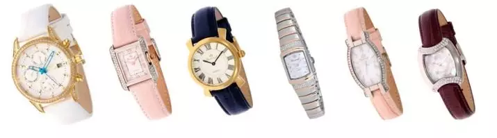 นาฬิกาข้อมือสตรีของการผลิตรัสเซีย (104 รูป): รุ่นที่มีเสื้อคลุมแขนของรัสเซียจากนกนางนวลและแบรนด์ในประเทศ 3546_59